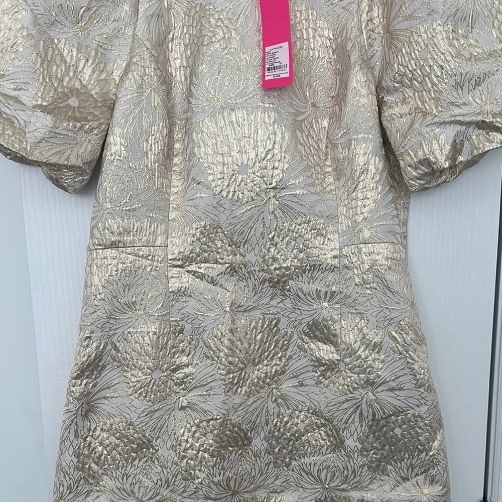 Lilly Pulitzer Ailani Gold Floral Dress - Picture 12 of 15